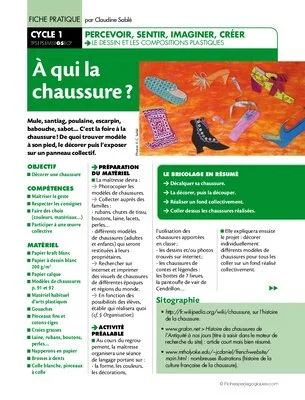 A qui la chaussure?