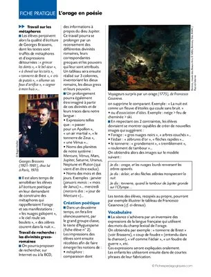 L'orage (1) / L'orage en poésie