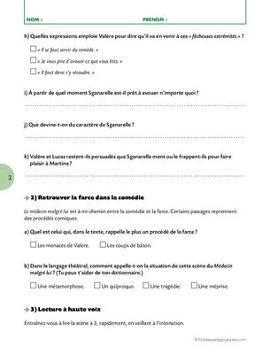 Les arts du langage (7) / Le médecin malgré lui
