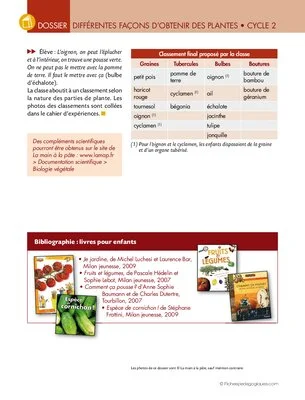 Obtenir des plantes (cycle 2)