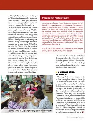 Journal de bord élémentaire (7) / Anglais
