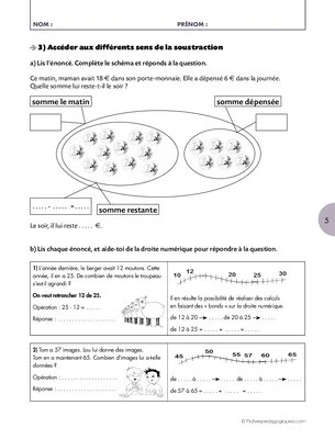 Travailler une compétence (5) / Additionner et soustraire