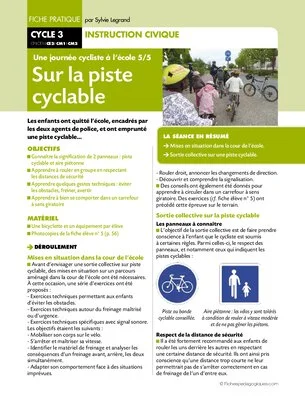 Une journée cycliste (5) / Sur la piste cyclable