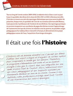 Journal de bord élémentaire (9) / Histoire