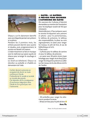 Les rituels en maternelle