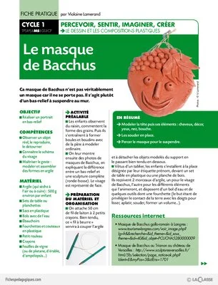 Le masque de Bacchus