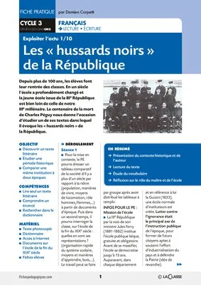Les hussards noirs de la République