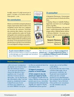 Commnent mener un entretien avec les parents ?