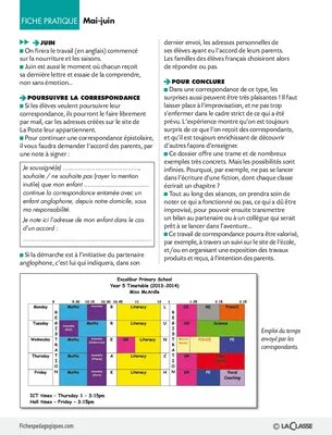 Correspondre avec une classe anglophone