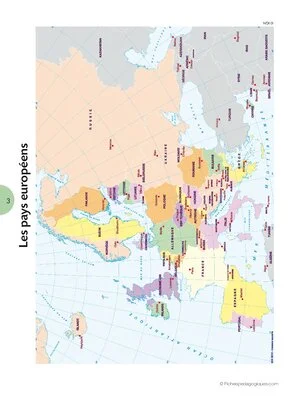 Les limites de l'Europe et de la France