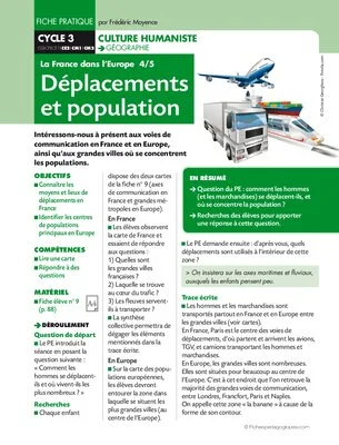Déplacements et population