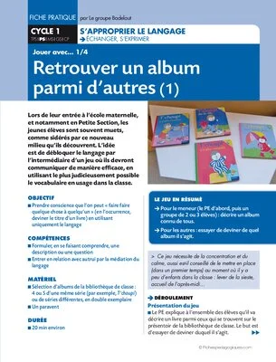 Retrouver un album parmi d'autres (1)