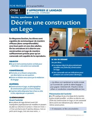 Décrire une construction en lego