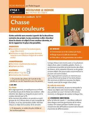 Quatre semaines en couleurs (5). Chasse aux couleurs