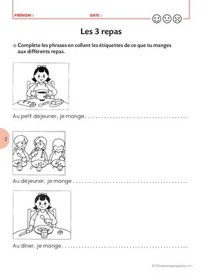 Les aliments. Séance dégustation