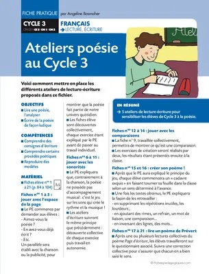 Ateliers poésie au cycle 3