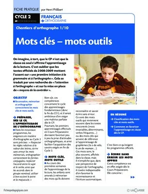 Pack thématique - Chantier d'orthographe (CP)
