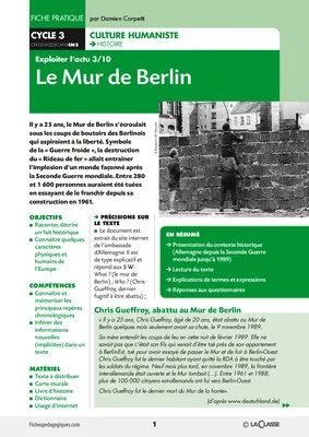Le mur de Berlin