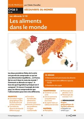 Les aliments dans le monde