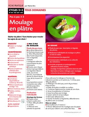 Moulage en plâtre