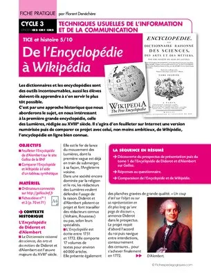 TICE et histoire (5) De l'Encyclopédie à Wikipedia