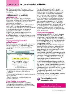 TICE et histoire (5) De l'Encyclopédie à Wikipedia