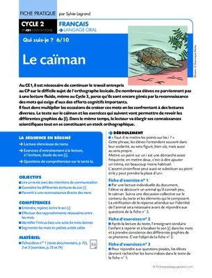 Qui suis-je ? (6 bis) / Le caïman