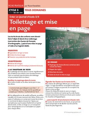 Créer un journal d'école 3/5