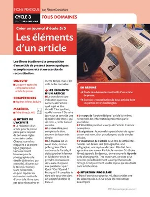 Créer un journal d'école 5/5