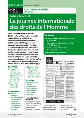 La Journée internationale des droits de l'Homme