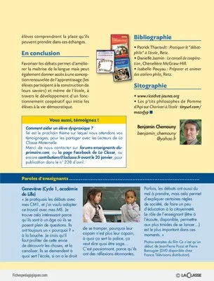 Mener des débats en classe
