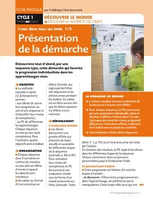 L'eau dans tous ses états 1/2