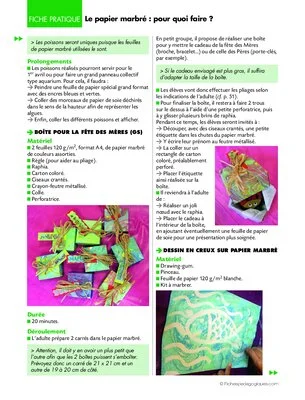 Le papier marbré : pour quoi faire ?