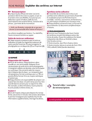 TICE et histoire (7). Exploiter des archives sur Internet