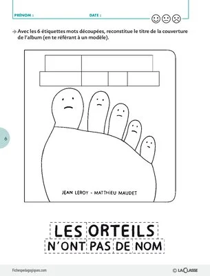 Les orteils n'ont pas de nom