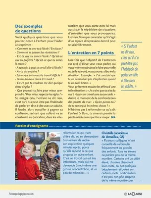 Comment s'entretenir en particulier avec un élève ?