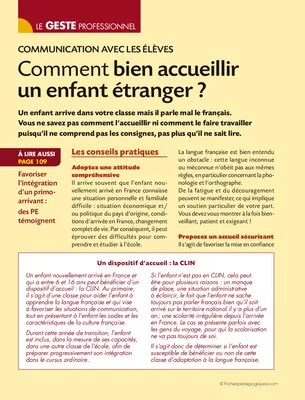 Bien accueillir un enfant étranger