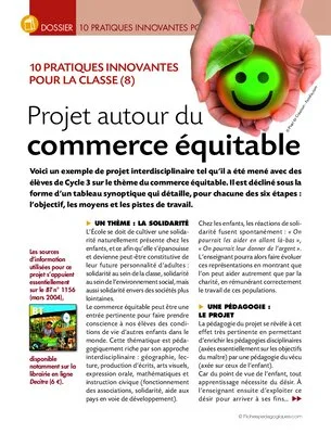 Projet autour du commerce équitable