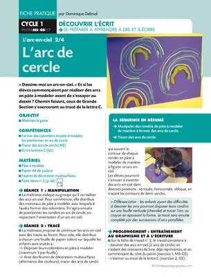 L'arc-en-ciel 2/4. L'arc de cercle