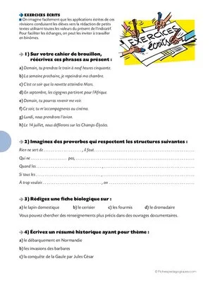 Conseil de révisions (7) Les valeurs du présent de l'indicatif