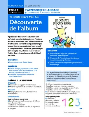 Je compte jusqu'à trois. Découverte de l'album 1/5