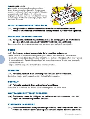 Conseil de révisions (9) Types et formes de phrases