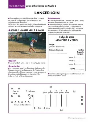 Jeux athlétiques au cycle 2