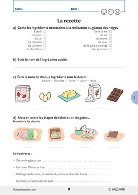 Les aliments dans différents types de textes