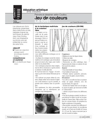 Peindre et dessiner selon Couliou (1)