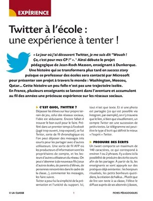 Twitter à l'école : une expérience à tenter !