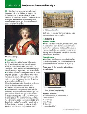 Les temps modernes 3/3. Analyser un document historique
