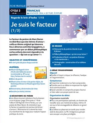 Regarde le brin d'herbe 1/12. Je suis le facteur (1)