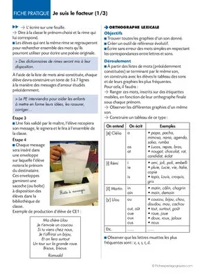 Regarde le brin d'herbe 1/12. Je suis le facteur (1)