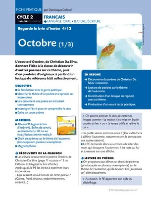 Regarde le brin d'herbe 4/12. Octobre(1)